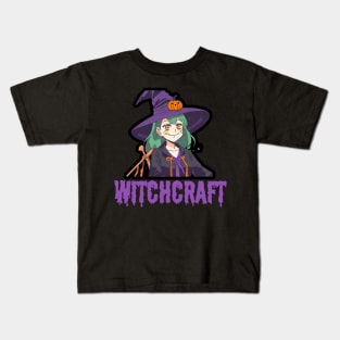 Witchcraft happy anime characters Kids T-Shirt